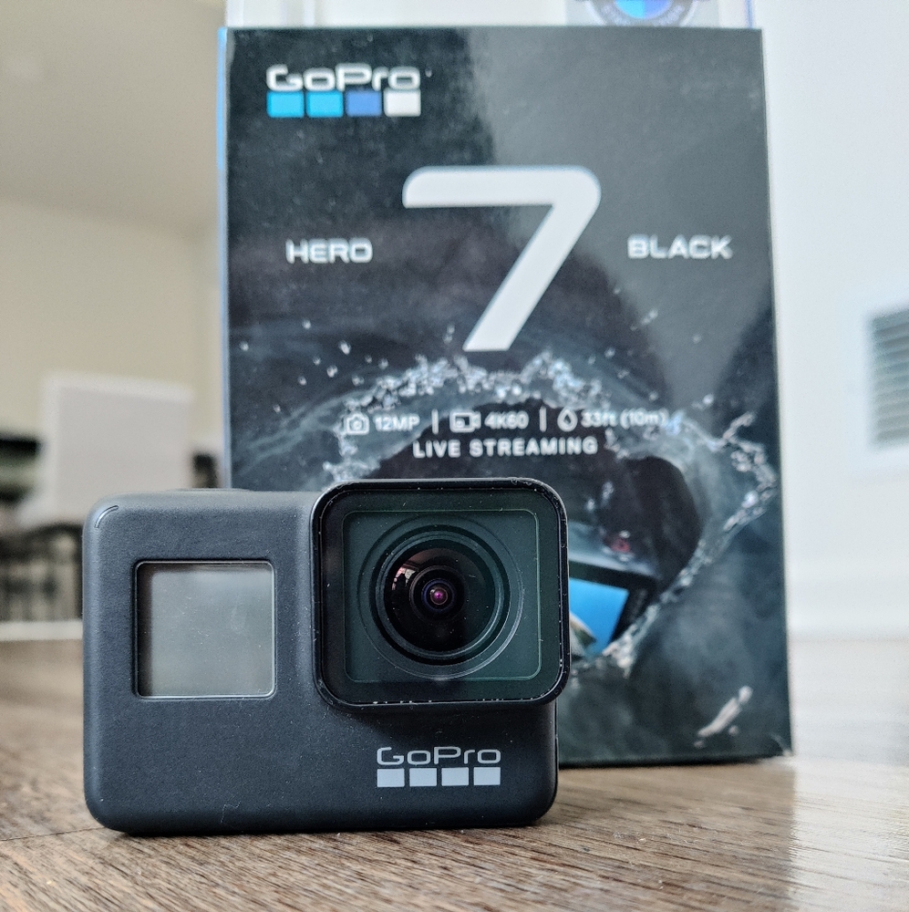 GoPro 7 with accessories